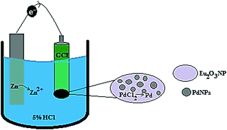 Graphical abstract: Synthesis of europium oxide-promoted Pd catalyst by an improved impregnation method as a high performance catalyst for the ethanol oxidation reaction