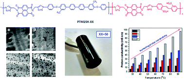 Graphical abstract: New sulfonated copoly(triazole imide)s synthesized by a click chemistry reaction with improved oxidative stability