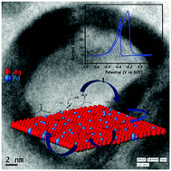 Graphical abstract: Silver-induced electronic drift in AgPd bimetallics: rationale for enhanced electrocatalytic activity of ethanol oxidation reaction