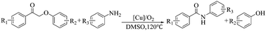 Graphical abstract: Copper-catalyzed synthesis of benzanilides from lignin model substrates 2-phenoxyacetophenones under an air atmosphere