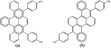 Graphical abstract: A theoretical study on the electronic properties of two ring-fused derivatives of 9,10-diphenylanthracene