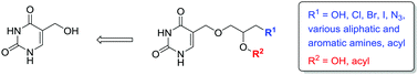 Graphical abstract: Regioselective synthesis of 5-[(2,3-dihydroxypropoxy)methyl]uracil analogues