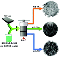 Graphical abstract: Hydrothermal synthesis and pseudocapacitive properties of morphology-tuned nickel sulfide (NiS) nanostructures