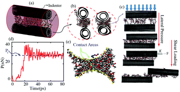 Graphical abstract: Multiscale mechanics of the lateral pressure effect on enhancing the load transfer between polymer coated CNTs