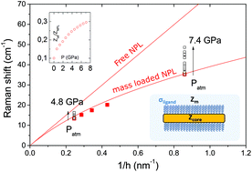 Graphical abstract: Environmental effects on the natural vibrations of nanoplatelets: a high pressure study