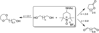 Graphical abstract: Oxidation of terminal diols using an oxoammonium salt: a systematic study