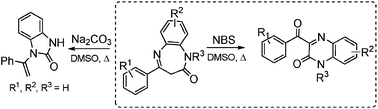 Graphical abstract: Metal-free oxidative ring contraction of benzodiazepinones: an entry to quinoxalinones