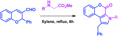 Graphical abstract: 1,5-Electrocyclization of conjugated azomethine ylides derived from 3-formyl chromene and N-alkyl amino acids/esters