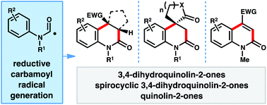 Graphical abstract: Photoredox-catalyzed procedure for carbamoyl radical generation: 3,4-dihydroquinolin-2-one and quinolin-2-one synthesis