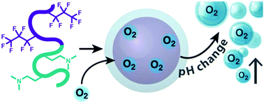 Graphical abstract: pH-Sensitive amphiphilic block-copolymers for transport and controlled release of oxygen