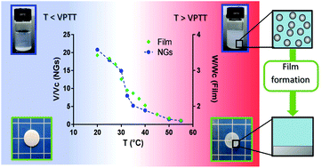 Graphical abstract: Thermoresponsive nanogels with film-forming ability