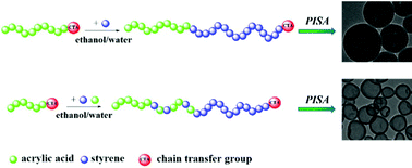 Graphical abstract: In situ synthesis of diblock copolymer nano-assemblies via dispersion RAFT polymerization induced self-assembly and Ag/copolymer composite nanoparticles thereof