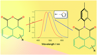 Graphical abstract: Electron-accepting π-conjugated species with 1,8-naphthalic anhydride or diketophosphanyl units