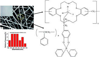 Graphical abstract: Polystyrene/poly(dibenzo-18-crown-6) composite nanofibers for the selective adsorption of plasma catecholamines