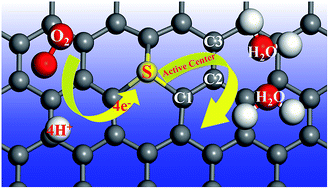 Graphical abstract: Sulfur doped graphene as a promising metal-free electrocatalyst for oxygen reduction reaction: a DFT-D study