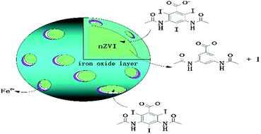 Graphical abstract: Dehalogenation of diatrizoate using nanoscale zero-valent iron: impacts of various parameters and assessment of aerobic biological post-treatment