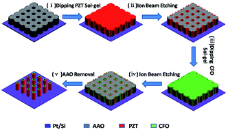 Graphical abstract: Ordered multiferroic CoFe2O4–Pb(Zr0.52Ti0.48)O3 coaxial nanotube arrays with enhanced magnetoelectric coupling