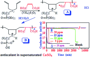 Graphical abstract: Synthesis and application of polyzwitterionic and polyampholytic maleic acid-alt-(diallylamino)propylphosphonates