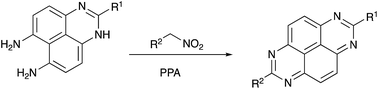 Graphical abstract: Dual role of polyphosphoric acid-activated nitroalkanes in oxidative peri-annulations: efficient synthesis of 1,3,6,8-tetraazapyrenes