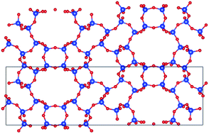 Graphical abstract: Three-dimensional crystal structure of novel aluminophosphate PST-5 solved using a powder charge flipping method