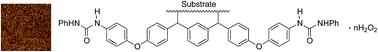 Graphical abstract: Surface modification using crosslinking of diamine and a bis(diarylcarbene): synthesis, characterization, and antibacterial activity via binding hydrogen peroxide