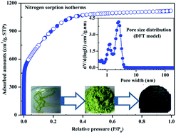 Graphical abstract: Macroalgae-derived nitrogen-doped hierarchical porous carbons with high performance for H2 storage and supercapacitors