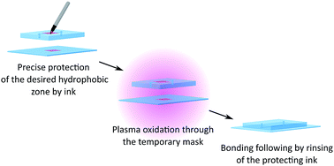 Graphical abstract: Marker patterning: a spatially resolved method for tuning the wettability of PDMS