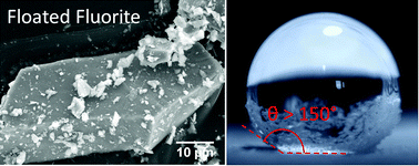 Graphical abstract: Super-hydrophobic powders obtained by froth flotation: properties and applications