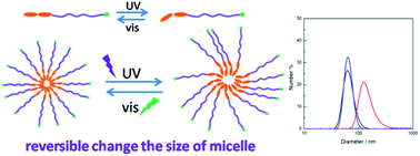 Graphical abstract: Photo-isomerization and light-modulated aggregation behavior of azobenzene-based ionic liquids in aqueous solutions