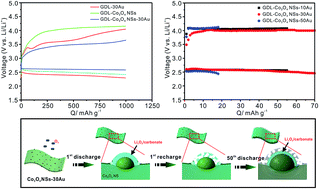 Graphical abstract: Rational design of Au dotted Co3O4 nanosheets as an efficient bifunctional catalyst for Li–oxygen batteries