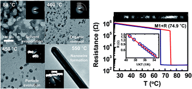 Graphical abstract: Role of annealing temperature on the sol–gel synthesis of VO2 nanowires with in situ characterization of their metal–insulator transition
