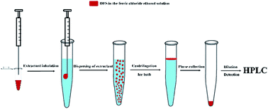 Graphical abstract: Freezing temperature controlled deep eutectic solvent dispersive liquid–liquid microextraction based on solidification of floating organic droplets for rapid determination of benzoylureas residual in water samples with assistance of metallic salt