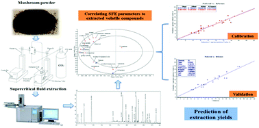 Graphical abstract: Correlating supercritical fluid extraction parameters with volatile compounds from Finnish wild mushrooms (Craterellus tubaeformis) and yield prediction by partial least squares regression analysis