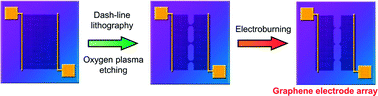 Graphical abstract: Building nanogapped graphene electrode arrays by electroburning