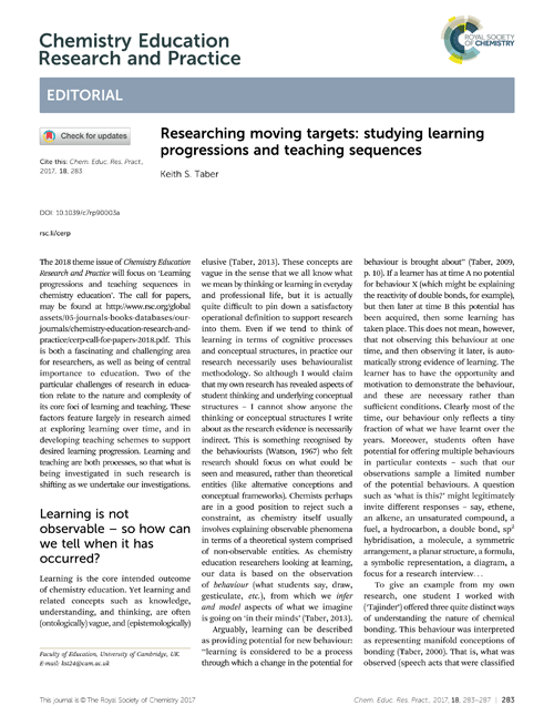 Researching moving targets: studying learning progressions and teaching sequences