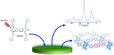 Graphical abstract: Donor–acceptor stacking arrangements in bulk and thin-film high-mobility conjugated polymers characterized using molecular modelling and MAS and surface-enhanced solid-state NMR spectroscopy