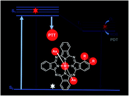 Graphical abstract: New application of phthalocyanine molecules: from photodynamic therapy to photothermal therapy by means of structural regulation rather than formation of aggregates