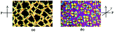 Graphical abstract: Cellular structures arising from viscoelastic phase separation in binary mixtures of thermotropic liquid crystals