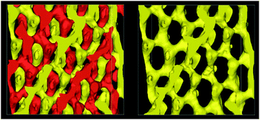 Graphical abstract: 3D-TEM study on the novel bicontinuous microdomain structure