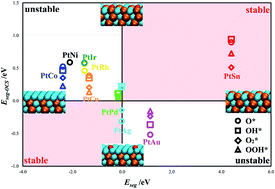 Graphical abstract: The enhanced oxygen reduction reaction performance on PtSn nanowires: the importance of segregation energy and morphological effects