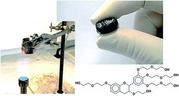 Graphical abstract: Fire-resistant tannin–ethylene glycol gels working as rubber springs with tuneable elastic properties