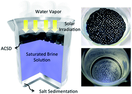 Graphical abstract: A flexible anti-clogging graphite film for scalable solar desalination by heat localization