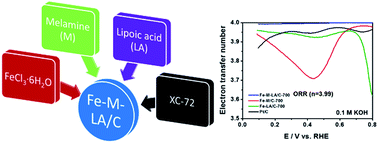 Graphical abstract: Effect of a sulfur and nitrogen dual-doped Fe–N–S electrocatalyst for the oxygen reduction reaction