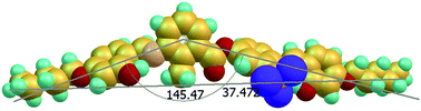 Graphical abstract: Novel achiral four-ring bent-shaped nematic liquid crystals with trifluoromethyl and methyl substituents in the central molecular core: an unusually large Kerr constant in blue phase III of nematic-chiral dopant mixture