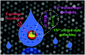 Graphical abstract: Water detection through Nd3+-sensitized photon upconversion in core–shell nanoarchitecture