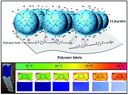 Graphical abstract: A new approach for the preparation of durable and reversible color changing polyester fabrics using thermochromic leuco dye-loaded silica nanocapsules