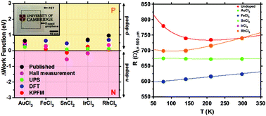 Graphical abstract: Transport in polymer-supported chemically-doped CVD graphene