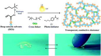 Graphical abstract: Patternable transparent and conductive elastomers towards flexible tactile/strain sensors