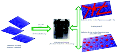 Graphical abstract: Super-paramagnetic and unusual nonlinear absorption switching behavior of an in situ decorated CdFe2O4–rGO nanocomposite