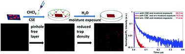 Graphical abstract: Improved performance of pure formamidinium lead iodide perovskite light-emitting diodes by moisture treatment